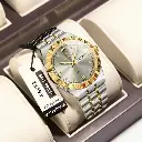 Poedagar Quartz Watch for Men Waterproof Stainless Steel Men's Watches 