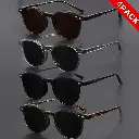 4pcs Sun Glasses Round Frame Unisex