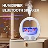 Y11 Anti-Gravity Water Drop Humidifier 4-in-1 with Bluetooth Speaker, Night Light & Fish Tank – 300ml