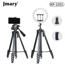 حامل تصوير Jmary KP-2201 بارتفاع 1.7 متر وحامل مصباح الحلقة وحقيبة حمل