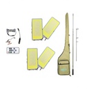 Dual COB LED Floodlight Kit for Fishing & Camping – Telescopic Pole, Remote & 12V Power